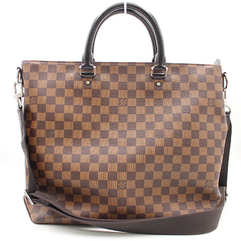 Louis Vuitton Damier Jake Tote Bag Ebene Brown
